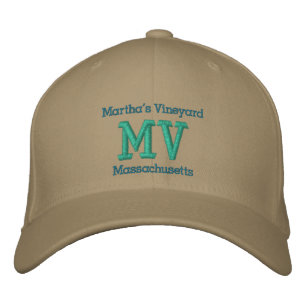 Martha's Vineyard, Massachusetts "MV" Bestickte Baseballkappe