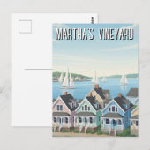 Martha's Vineyard Massachusetts Reise Postkarte (Vorne/Hinten)