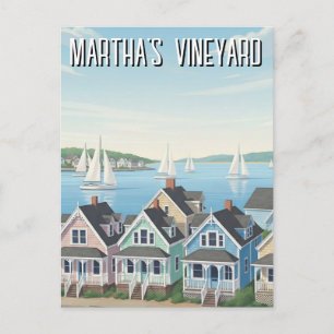 Martha's Vineyard Massachusetts Reise Postkarte