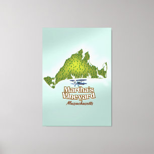 Martha's Vineyard Massachusetts Reiseplakat Leinwanddruck