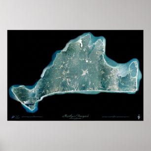 Marthas Vineyard Massachusetts Satellitenposter Poster