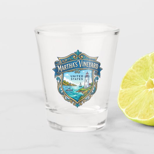 Marthas Vineyard Massachusetts Schnapsglas (Vorderseite)