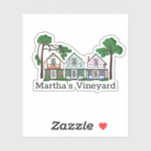 Martha's Vineyard Massachusetts Sticker (Blatt)