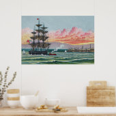 Martha's Vineyard Medium Plakat (Küche)