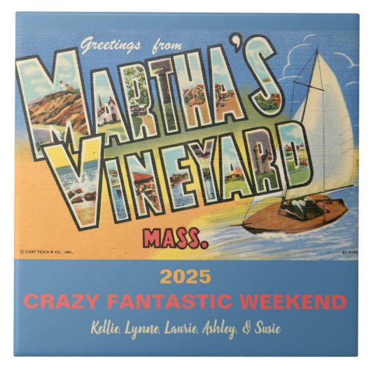 Martha's Vineyard Memory Fliese (Vorderseite)