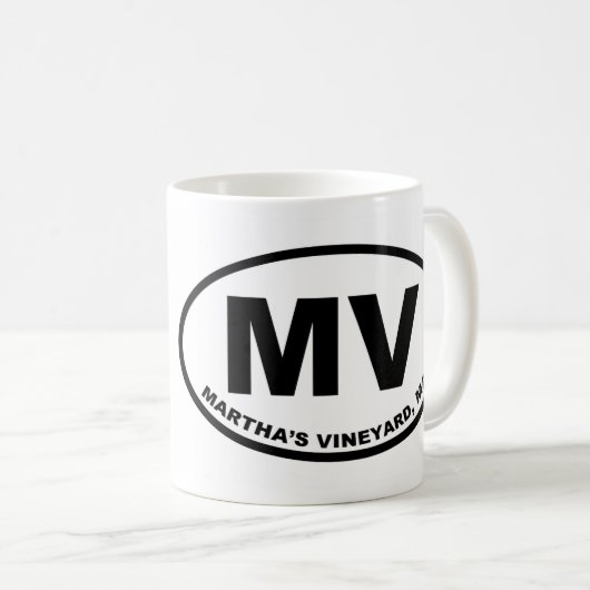 Martha's Vineyard MV Kaffeetasse (VorderseiteRechts)