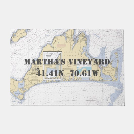 Martha's Vineyard Nautical Boating Fußmatte (Vorderseite)