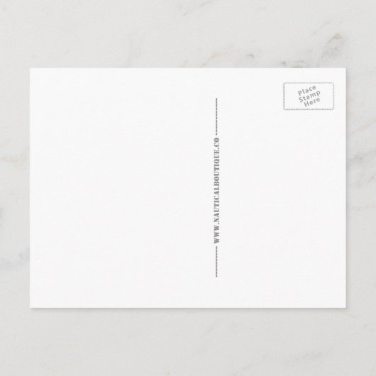 Martha's Vineyard Nautical Latitude Longitude Postkarte (Rückseite)