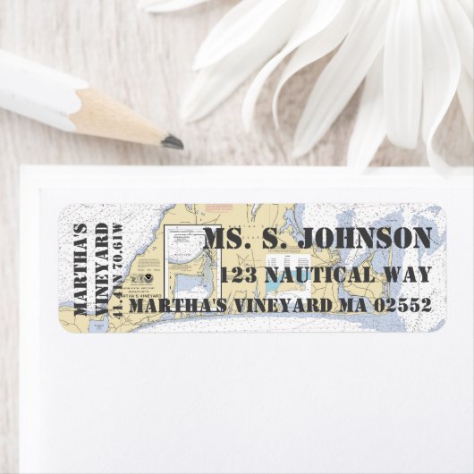 Martha's Vineyard Nautical Navigation Chart (Insitu)