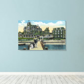 Martha's Vineyard, Pier View the Wesley House Leinwanddruck (Insitu (Holzboden))