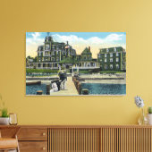 Martha's Vineyard, Pier View the Wesley House Leinwanddruck (Insitu (Wohnzimmer))