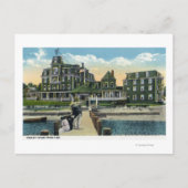 Martha's Vineyard, Pier View the Wesley House Postkarte (Vorderseite)