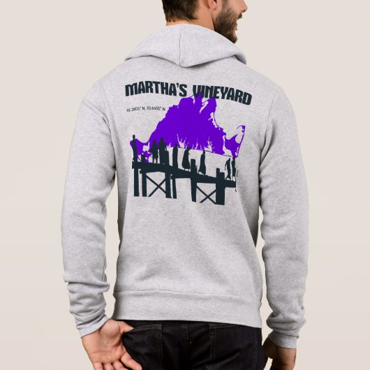 MARTHA'S VINEYARD Pier Zipper Hoodie (Rückseite)