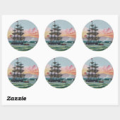 Martha's Vineyard Round Sticker (Blatt)