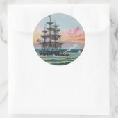 Martha's Vineyard Round Sticker (Tasche)