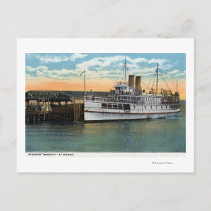 Martha's Vineyard, Sankaty Steamer in Wharf Postkarte