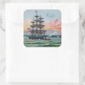 Martha's Vineyard Square Stickers (Tasche)