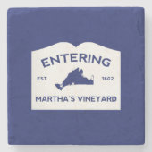 Martha's Vineyard Stone Coaster Steinuntersetzer (Vorderseite)