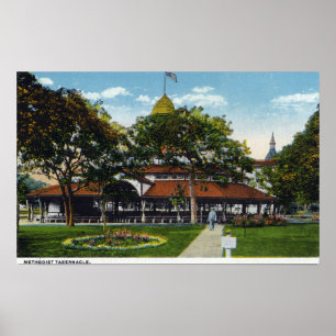 Martha's Vineyard, View of Methodist Poster