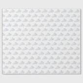 Martha's Vineyard Vintag Map #1 Navy Blue Geschenkpapier (Flach)