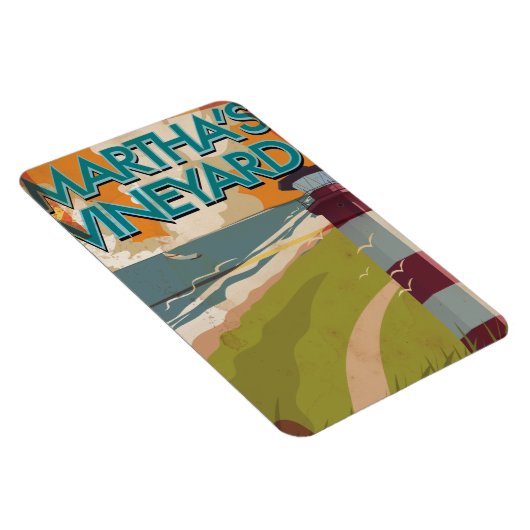 Marthas Vineyard Vintage Magnet (Rechte Seite)