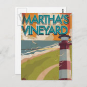 Marthas Vineyard Vintage Postkarte (Vorne/Hinten)