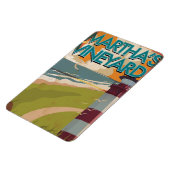 Marthas Vineyard Vintage Reiseposter Magnet (Linke Seite)