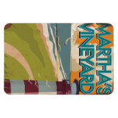 Marthas Vineyard Vintage Reiseposter Magnet (Horizontal)