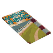Marthas Vineyard Vintage Reiseposter Magnet (Rechte Seite)