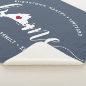 Martha's Vineyard Zuhause Town Personalisiert Sherpadecke (3/4)