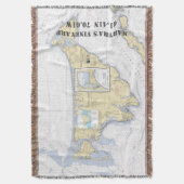 Martha's Weingarten Breitengrad Nautik Decke (Vorderseite Vertikal)