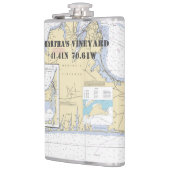 Martha's Weingarten Breitengrad Nautik Flachmann (Links)