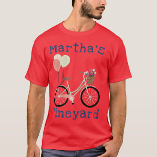 Marthas Weingarten Cape Cod Sommerurlaub Fahrrad T-Shirt