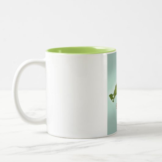 Martha's Weingarten Massachusetts Reiseplakat Zweifarbige Tasse (Links)