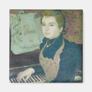 Marthe am Klavier, 1891 Magnet
