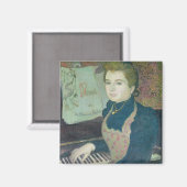 Marthe am Piano, 1891 Magnet (Vorderseite/Rückseite)