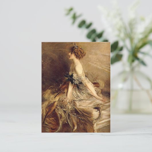 Marthe Bibesco - Boldini Postkarte (Stehend Vorderseite)