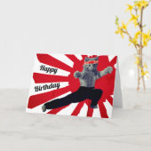 Martial Art Karate Birthday Karte (Gelbe Blume)