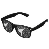 Martial art kick ninja schwarze Party Schattierung Partybrille (Schrägansicht)