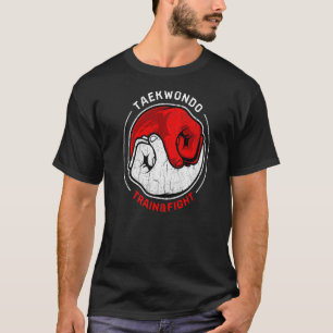 Martial Art Taekwondo Retro Train Fight Yang F T-Shirt