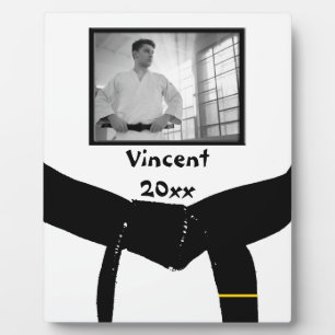 Martial Arts 1. Degree Black Belt Foto Keepake Fotoplatte