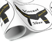 Martial Arts 1. Degree Black Belt Geschenkpapier (Rolleneckpunkt)