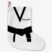 Martial Arts 1. Degree Black Belt Kleiner Weihnachtsstrumpf (Vorderseite)
