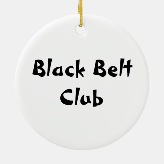 Martial Arts 1st Degree Black Belt Red Keramik Ornament (Hinten)