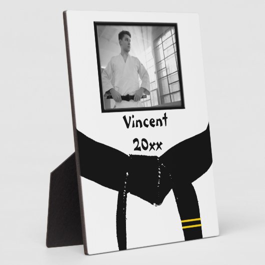 Martial Arts 2. Grad Black Belt Foto Keepake Fotoplatte (Seite)