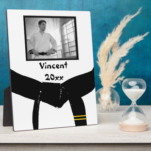 Martial Arts 2. Grad Black Belt Foto Keepake Fotoplatte (Seite)