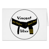 Martial Arts 4. Grad Black Belt (Vorderseite (Horizontal))