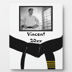 Martial Arts 4. Grad Black Belt Foto Keepake Fotoplatte