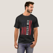 Martial Arts American Flag Brazilian Jiu Jitsu T-Shirt (Vorne ganz)