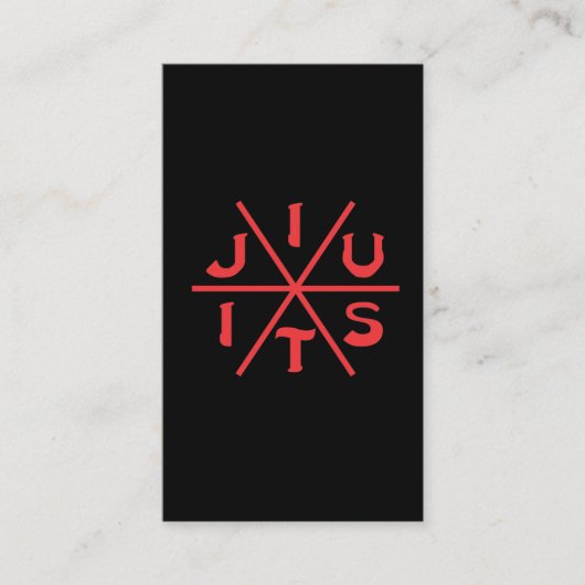 Martial Arts BJJ Brasilianischer Jiu Jitsu-Kampf Visitenkarte (Vorderseite)